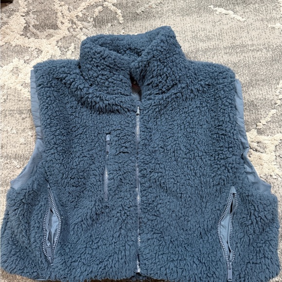 FP Movement by Free People Jackets & Blazers - FP Movement by Free People Blue Fleece Vest